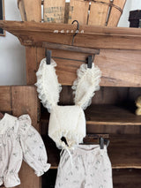 ［marron］Bunny fur bonnet