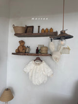 ［marron］Bunny fur bonnet