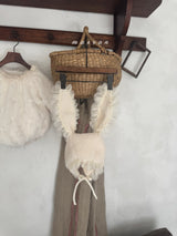 ［marron］Bunny fur bonnet