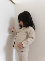 ［mimi market］Liz rib cardigan