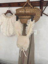 ［marron］Bunny fur bonnet