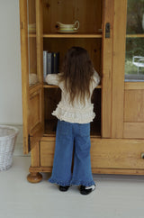 ［momo ann］Frill heart denim pants