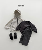 ［Bonito］Rib denim pants