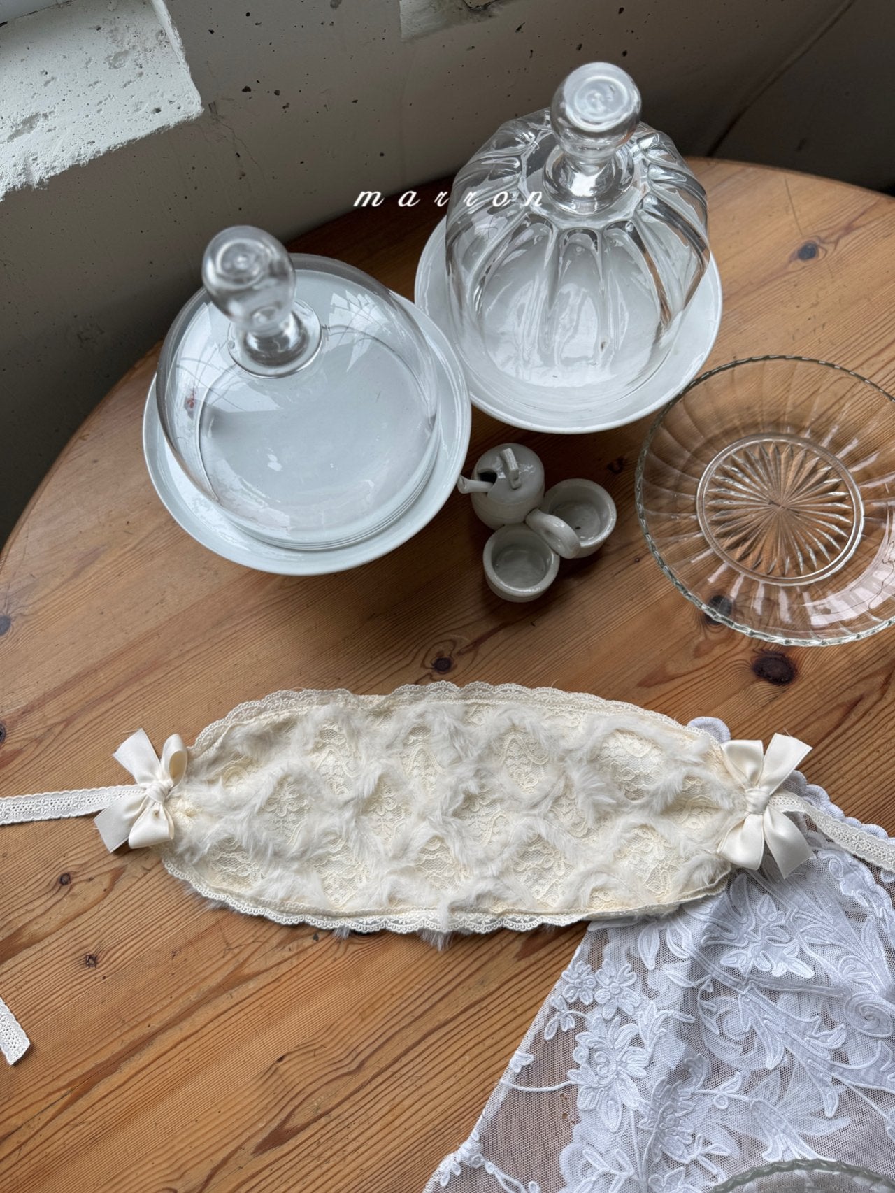 ［marron］Dia lace headband