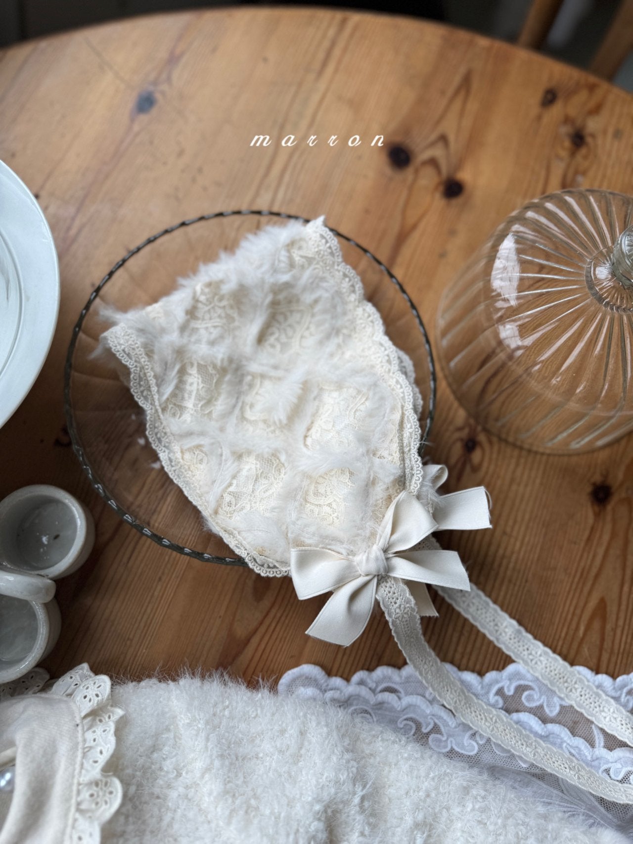 ［marron］Dia lace headband