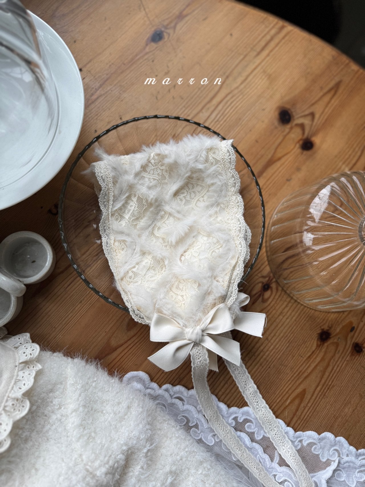 ［marron］Dia lace headband