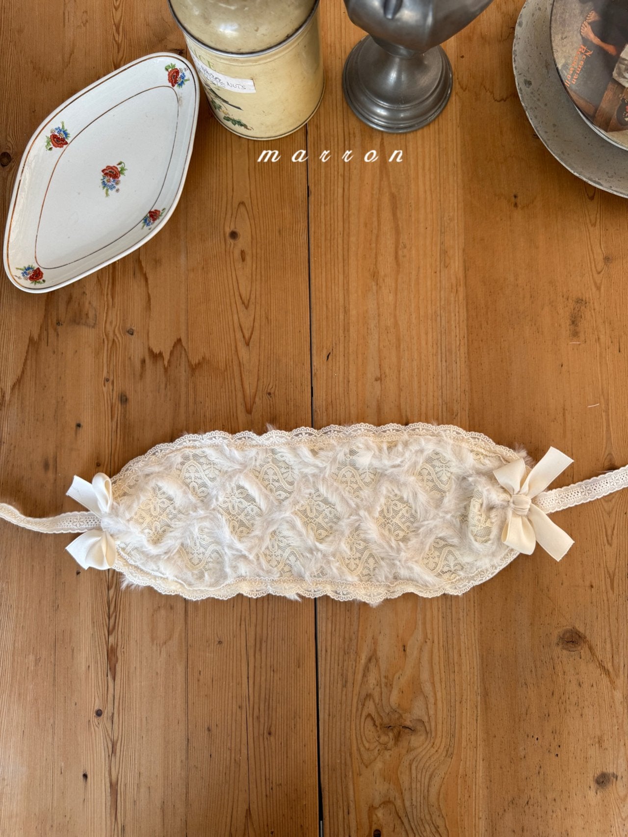 ［marron］Dia lace headband