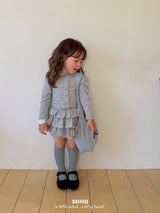 ［BANANAJ］Jenny flower collar cardigan