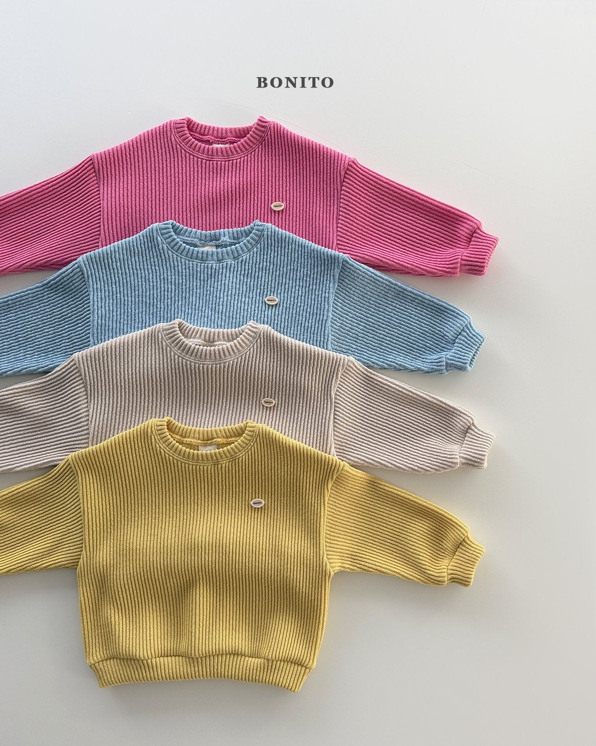 ［Bonito］Pop knit mtm