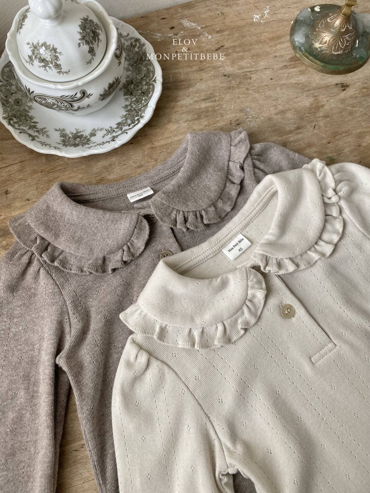 ［Mon petit bebe］Ann cara frill tops