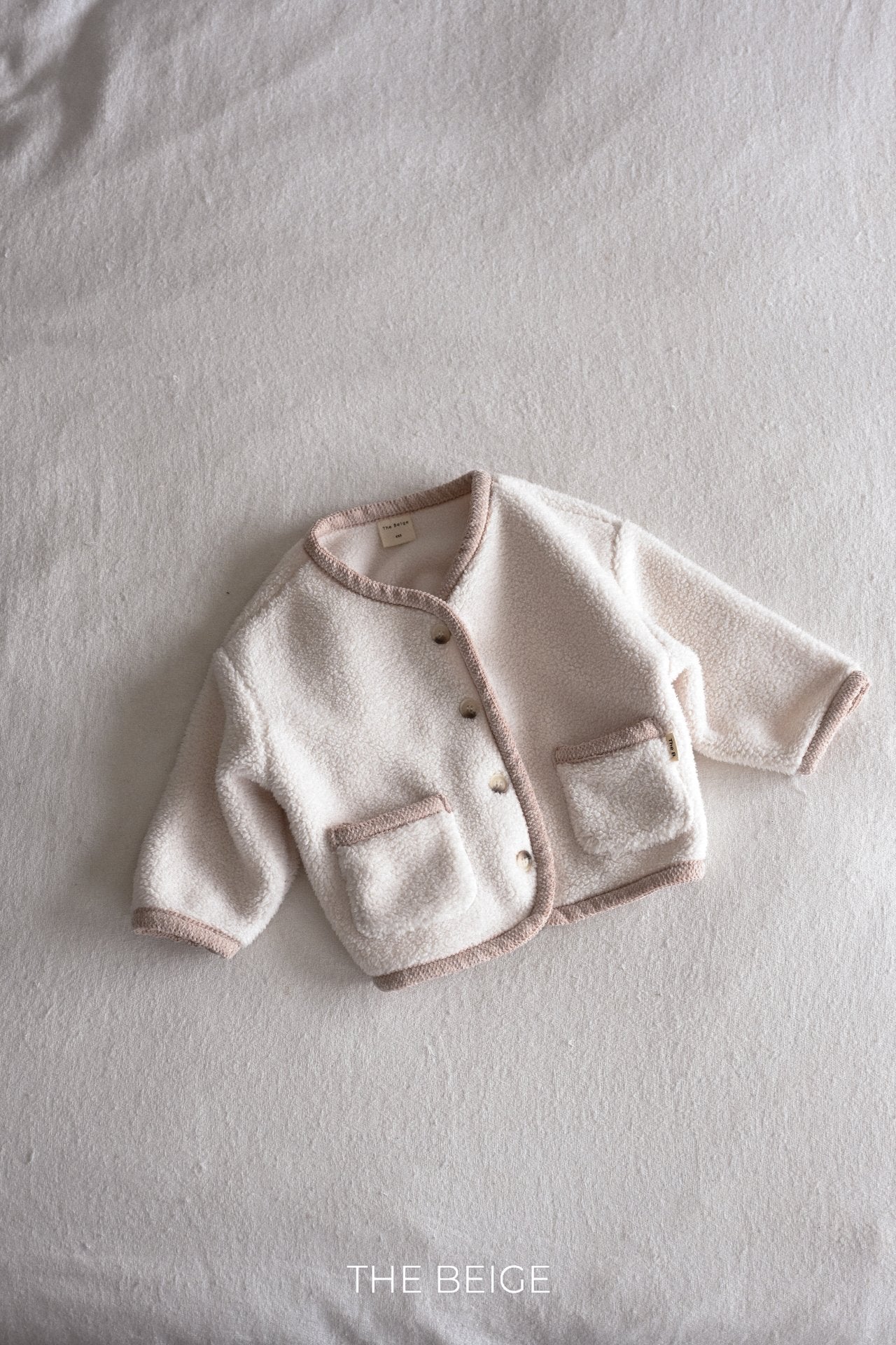 ［The beige］Winter boa jacket