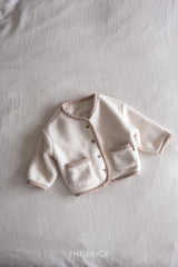 ［The beige］Winter boa jacket