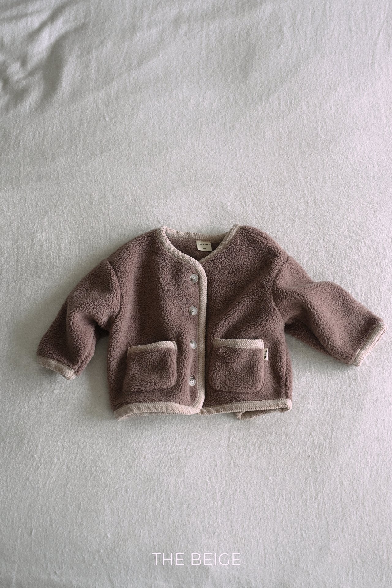 ［The beige］Winter boa jacket