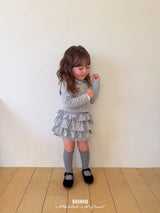 ［BANANAJ］Jenny flower collar cardigan