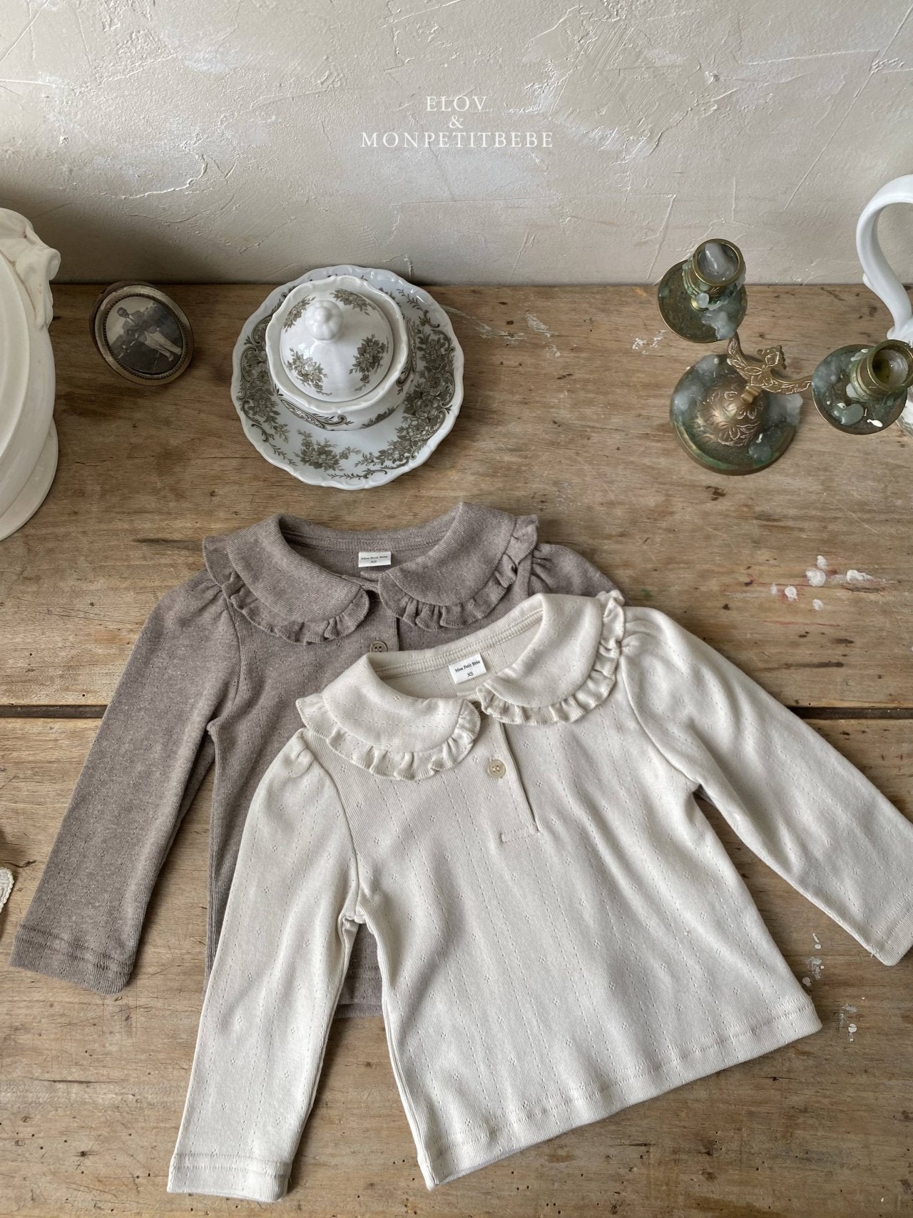 ［Mon petit bebe］Ann cara frill tops