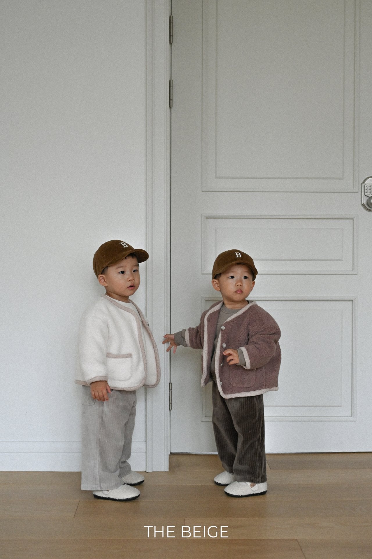 ［The beige］Winter boa jacket