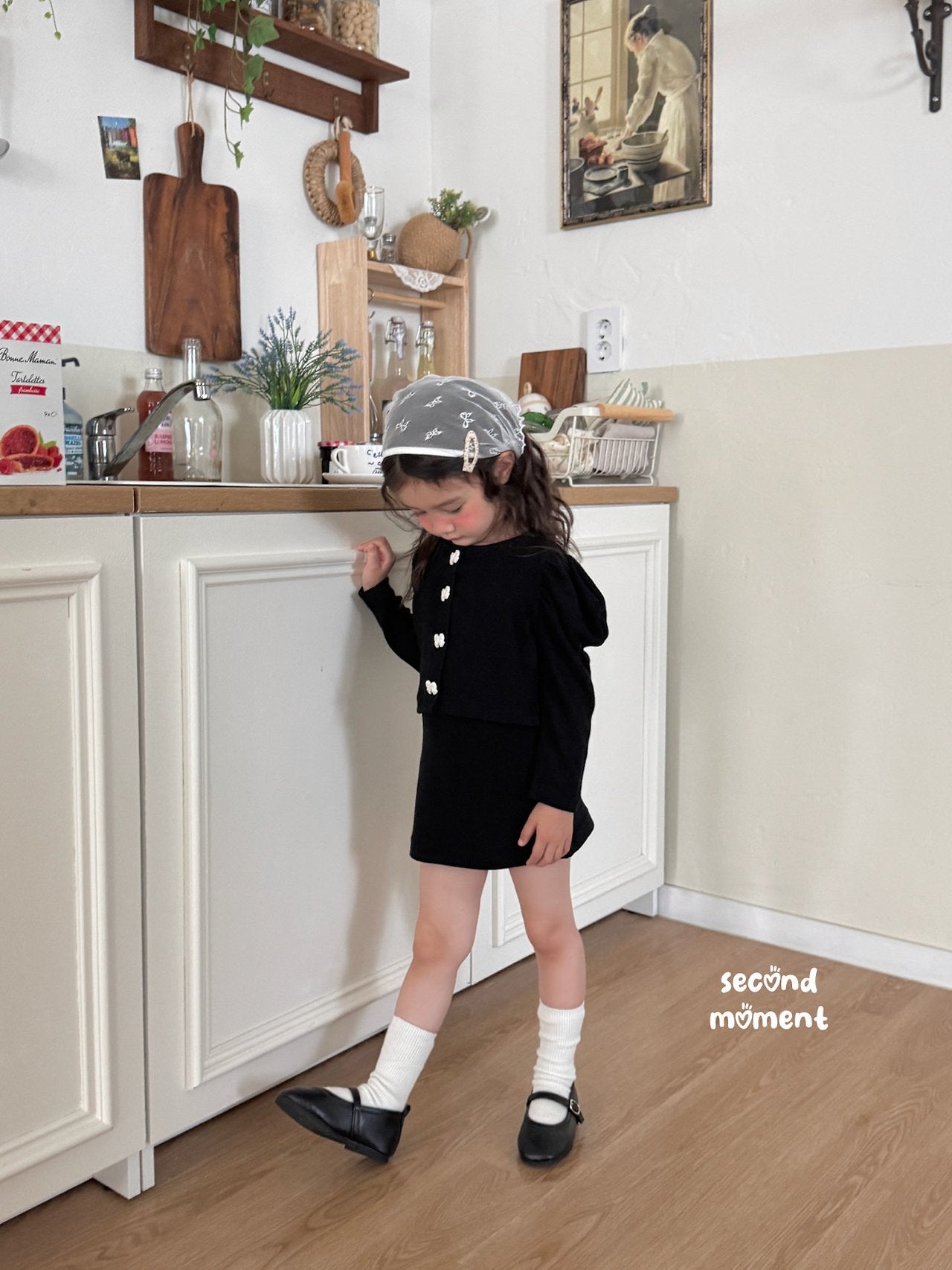 ［second moment］Ribbon one-piece set up