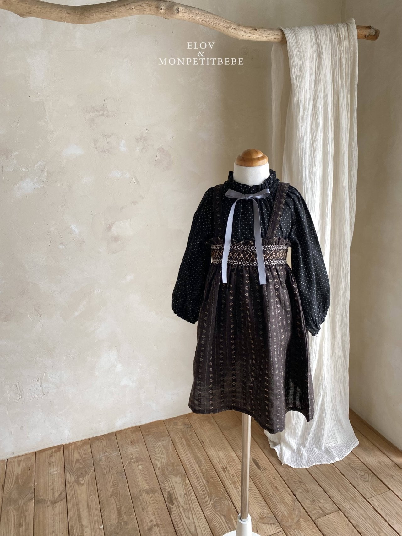 ［Mon petit bebe］Manou smoke dress