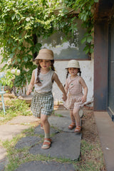 ［OREN］Cielo embroidery check short pants