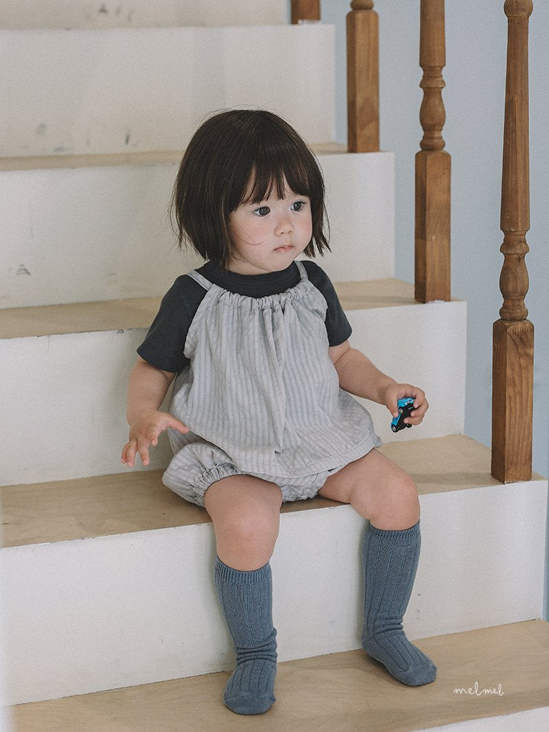 ［melmel］Cozy stripe camisole blouse