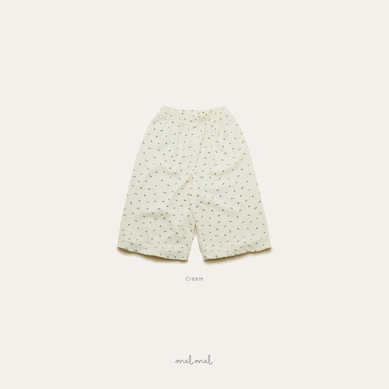 ［melmel］Mini flower pants