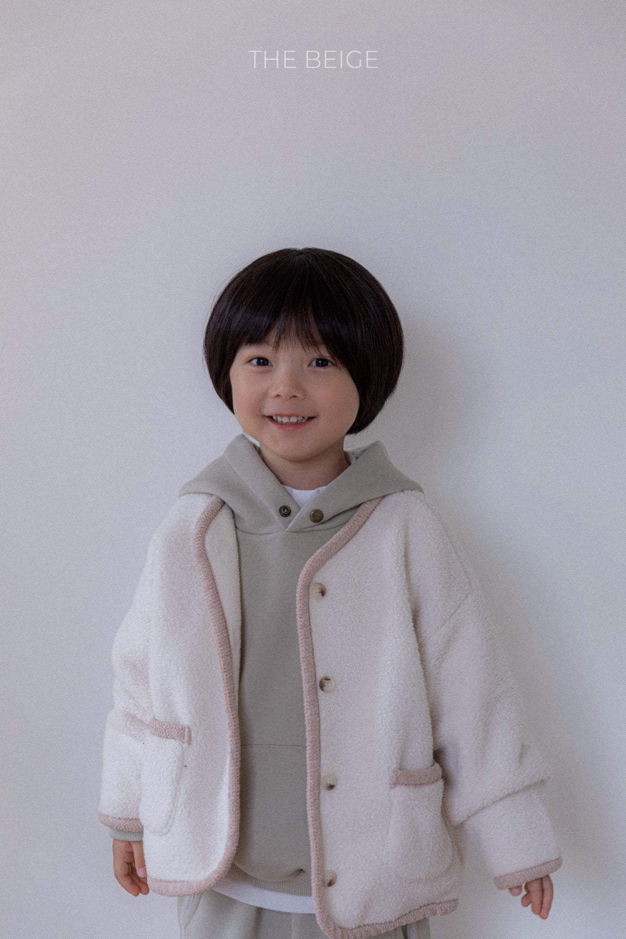 ［The beige］Winter boa jacket