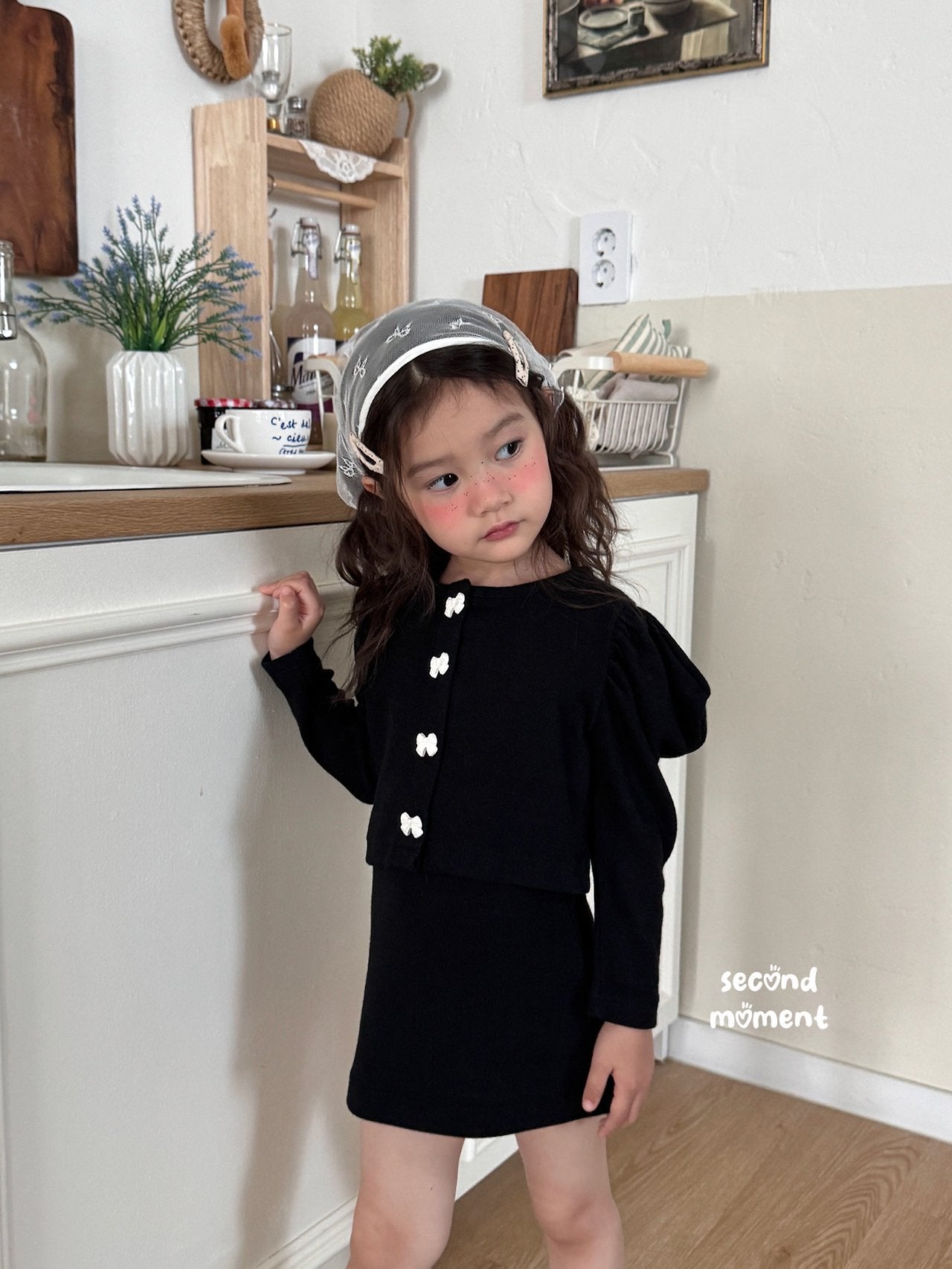 ［second moment］Ribbon one-piece set up