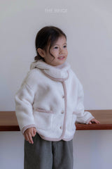 ［The beige］Winter boa jacket