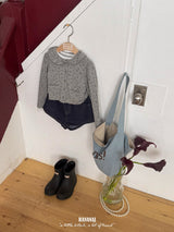 ［BANANAJ］Jenny flower collar cardigan