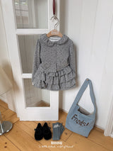 ［BANANAJ］Jenny flower collar cardigan