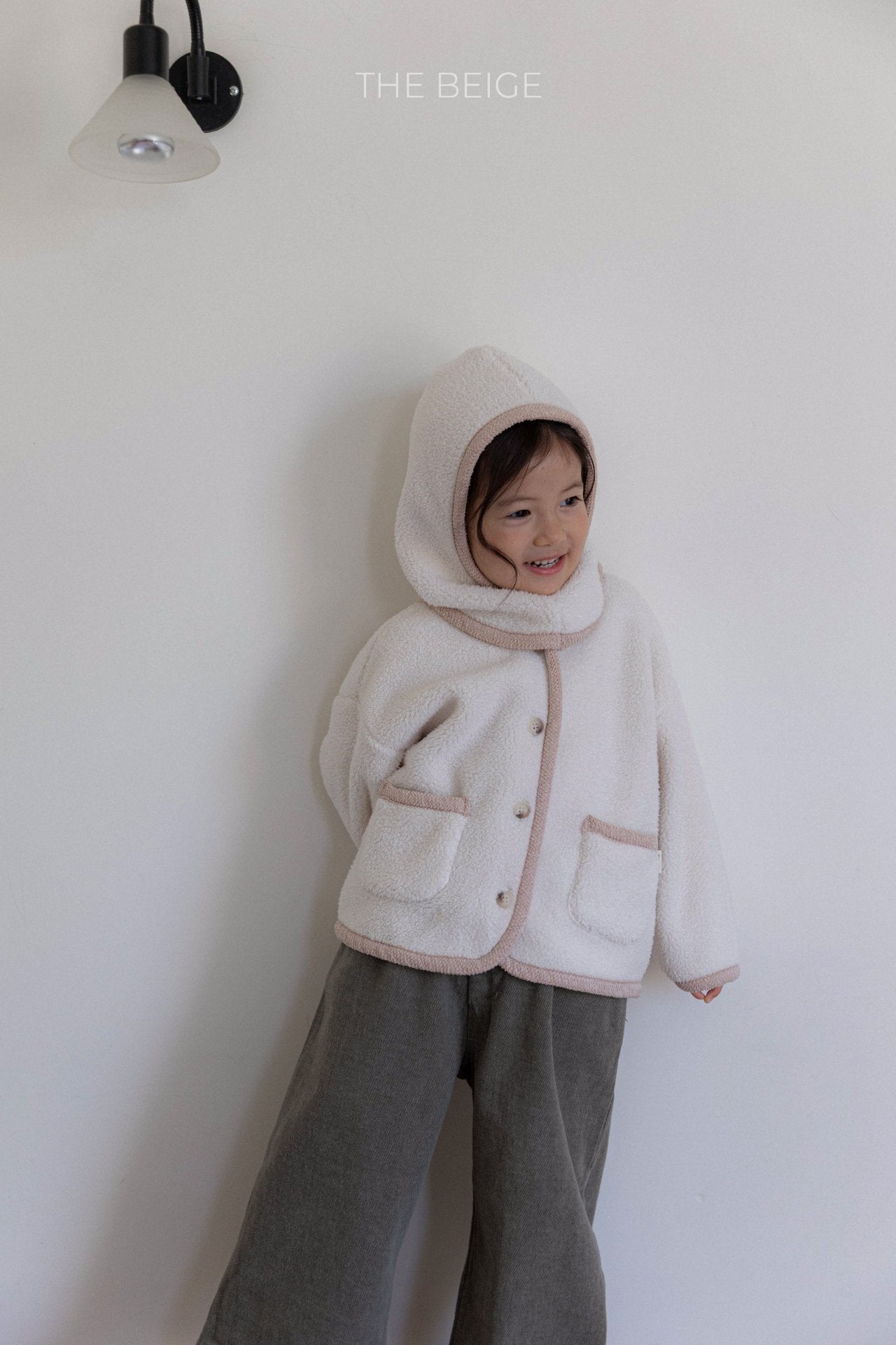 ［The beige］Winter boa jacket