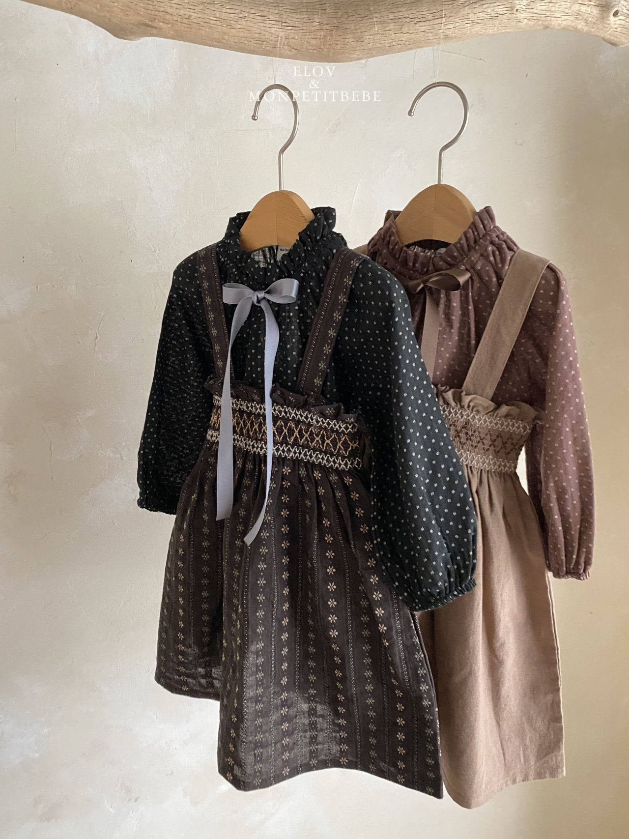 ［Mon petit bebe］Manou smoke dress