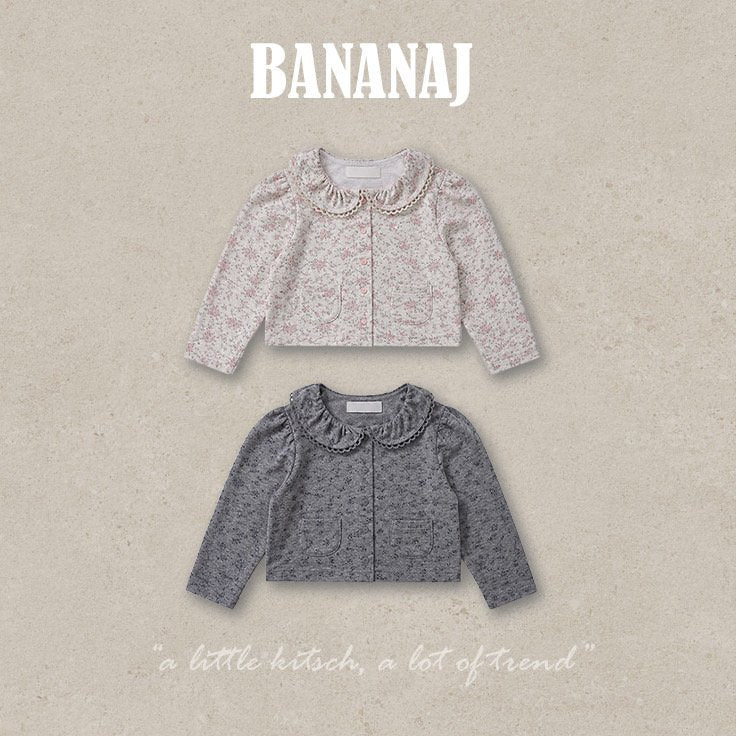 ［BANANAJ］Jenny flower collar cardigan