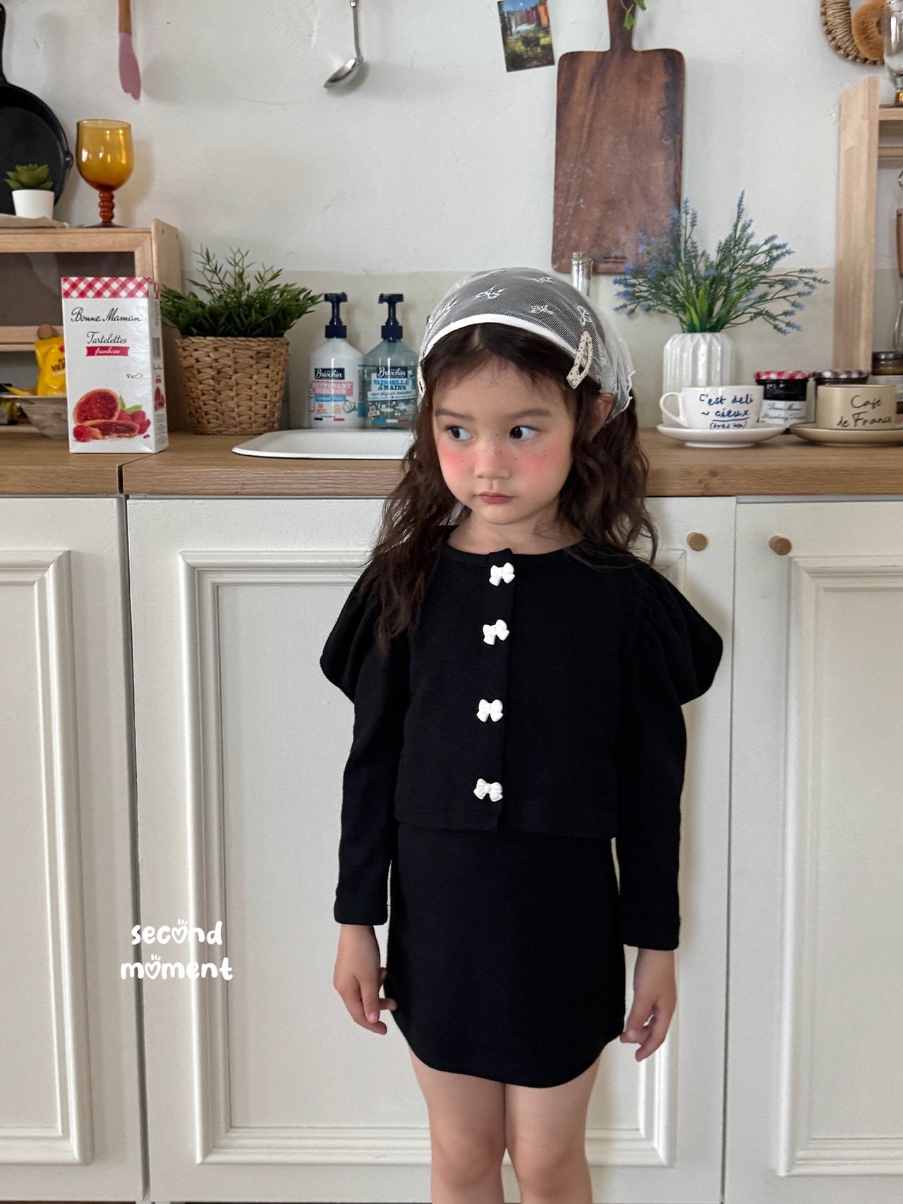 ［second moment］Ribbon one-piece set up