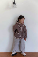 ［The beige］Winter boa jacket