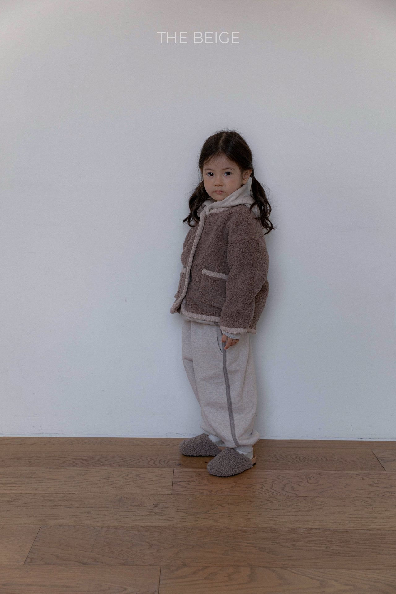 ［The beige］Winter boa jacket