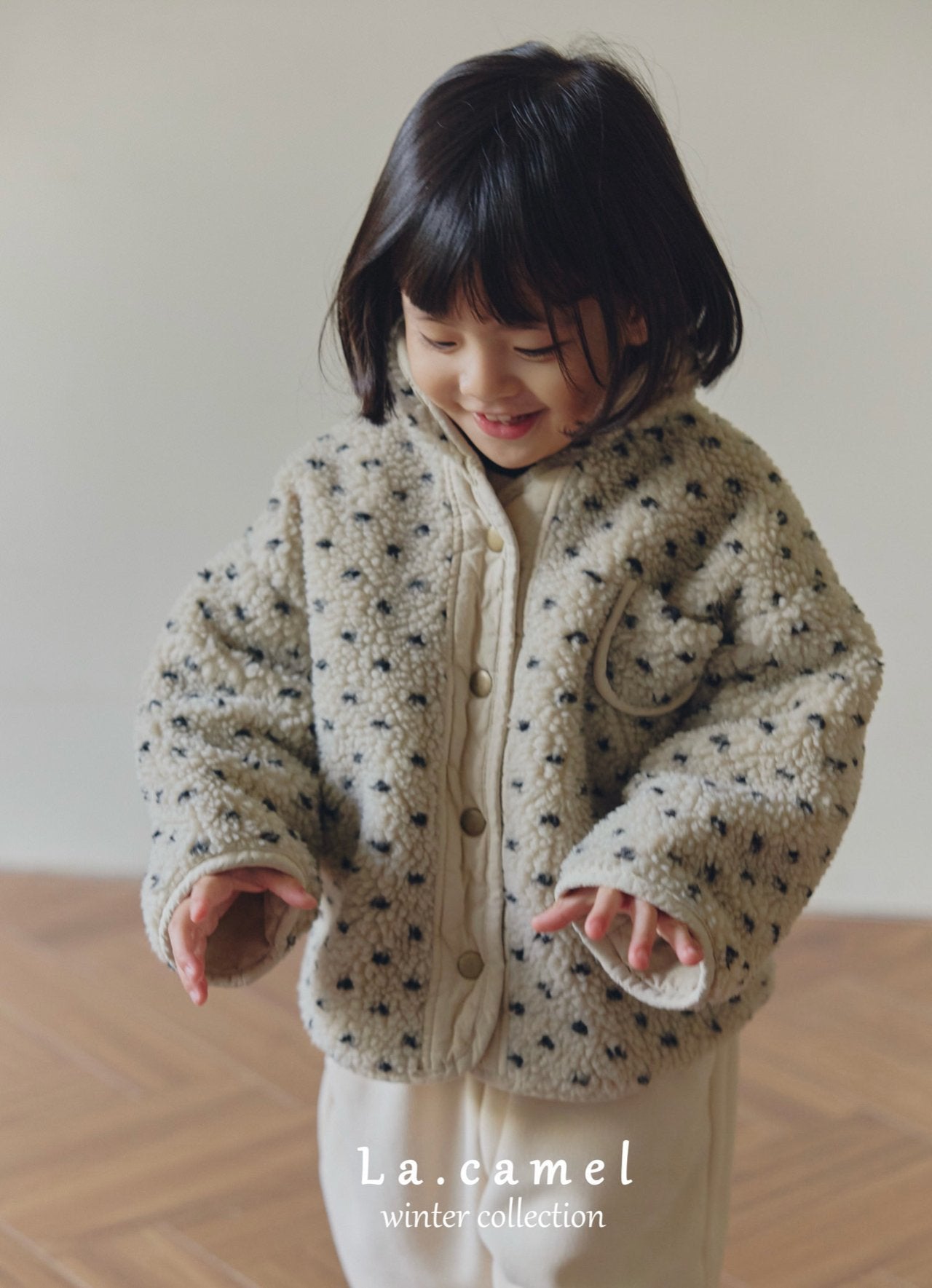 ［La.camel］Brownie  reversible padding jacket