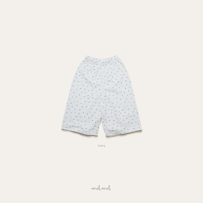 ［melmel］Mini flower pants