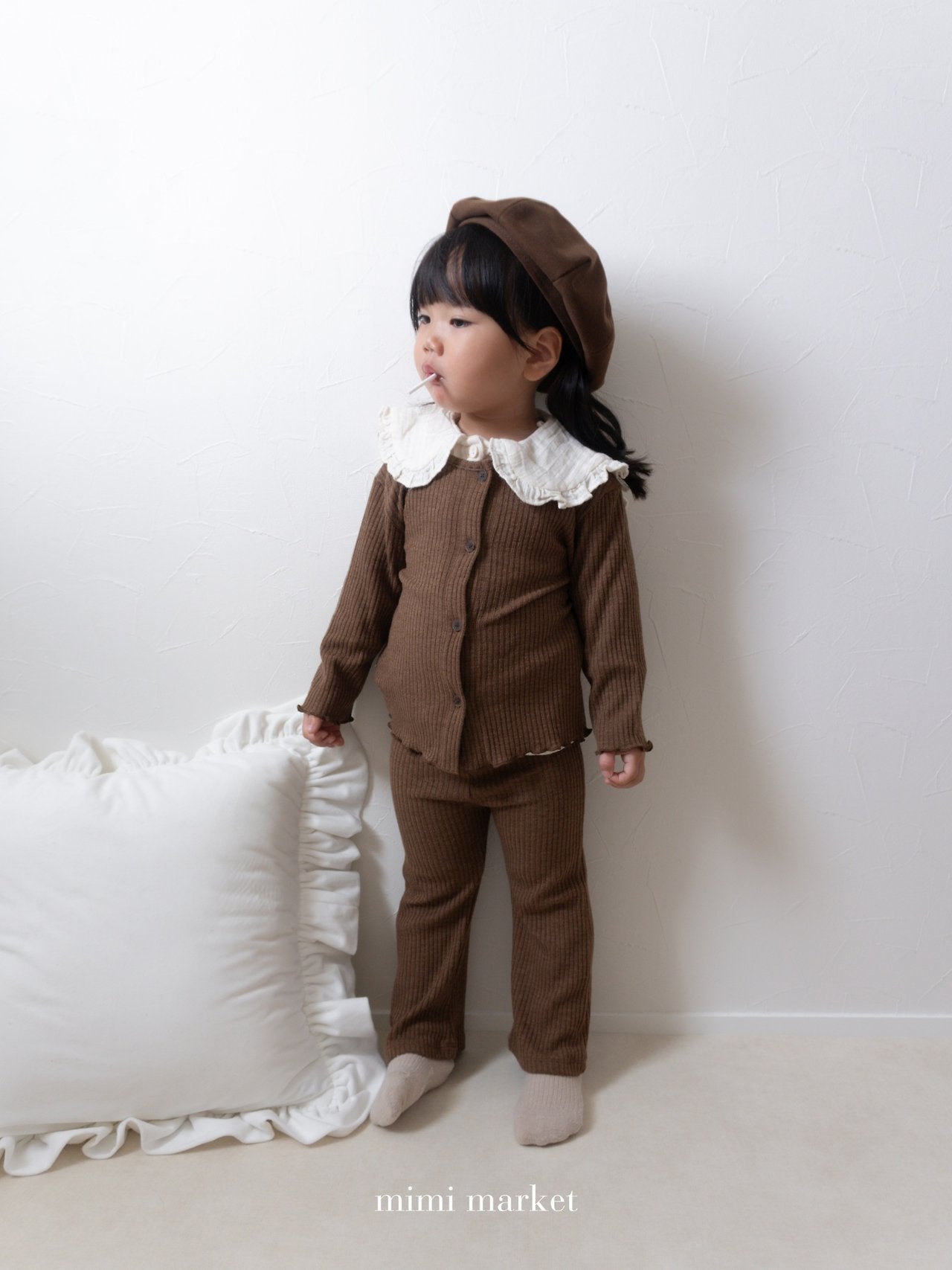 ［mimi market］Liz rib cardigan