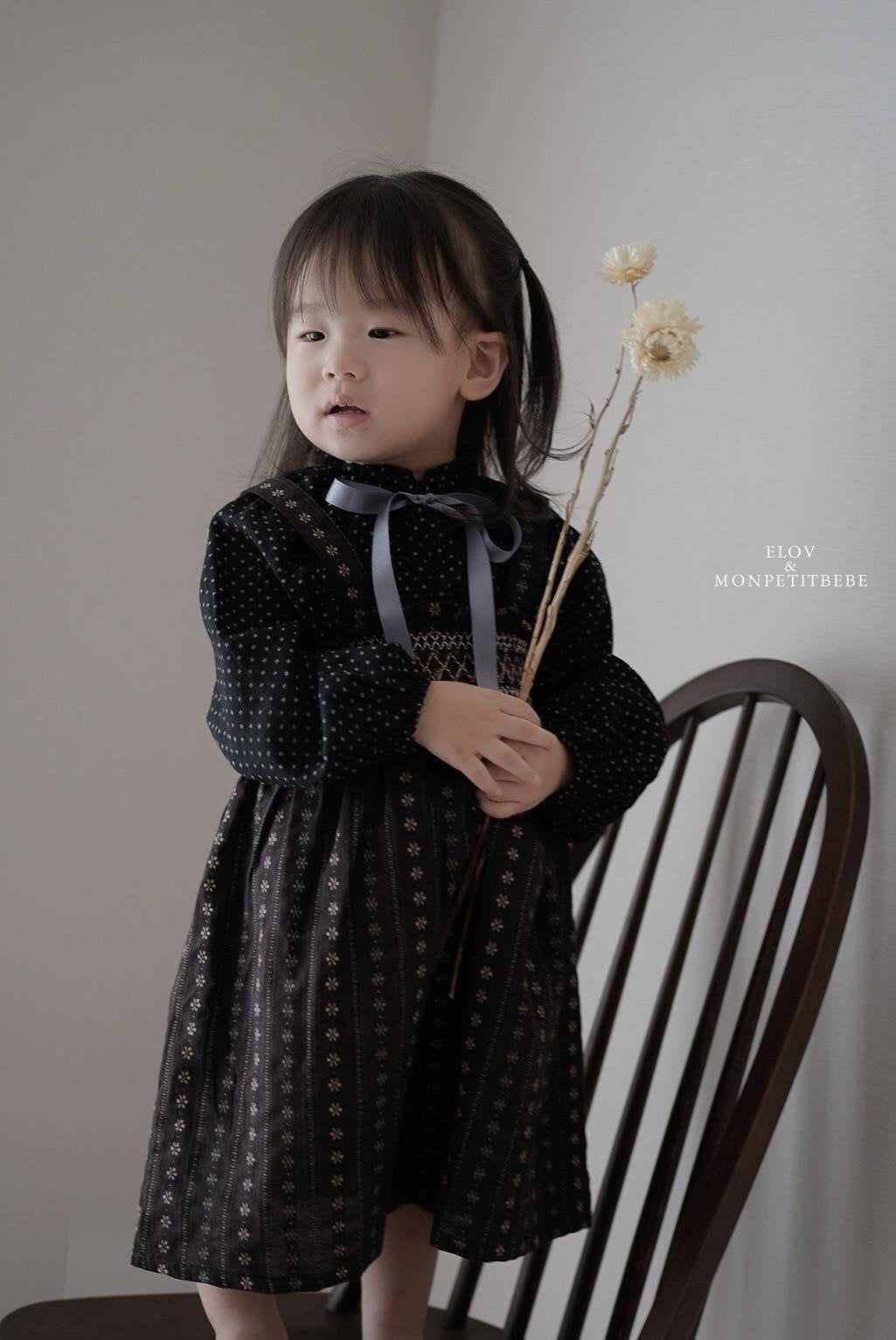 ［Mon petit bebe］Manou smoke dress