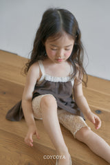 ［COYCOYA］See-through flower leggings