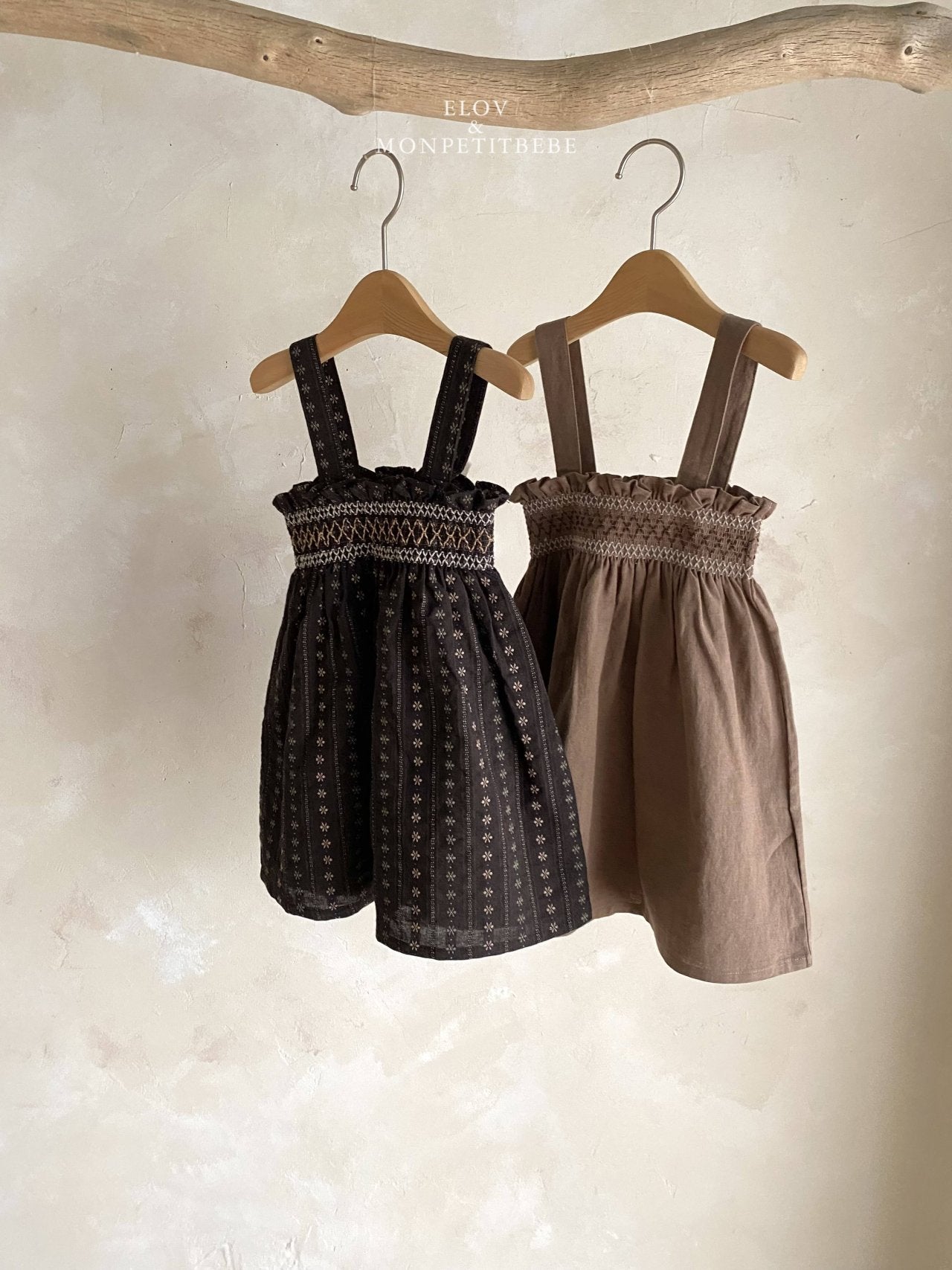 ［Mon petit bebe］Manou smoke dress