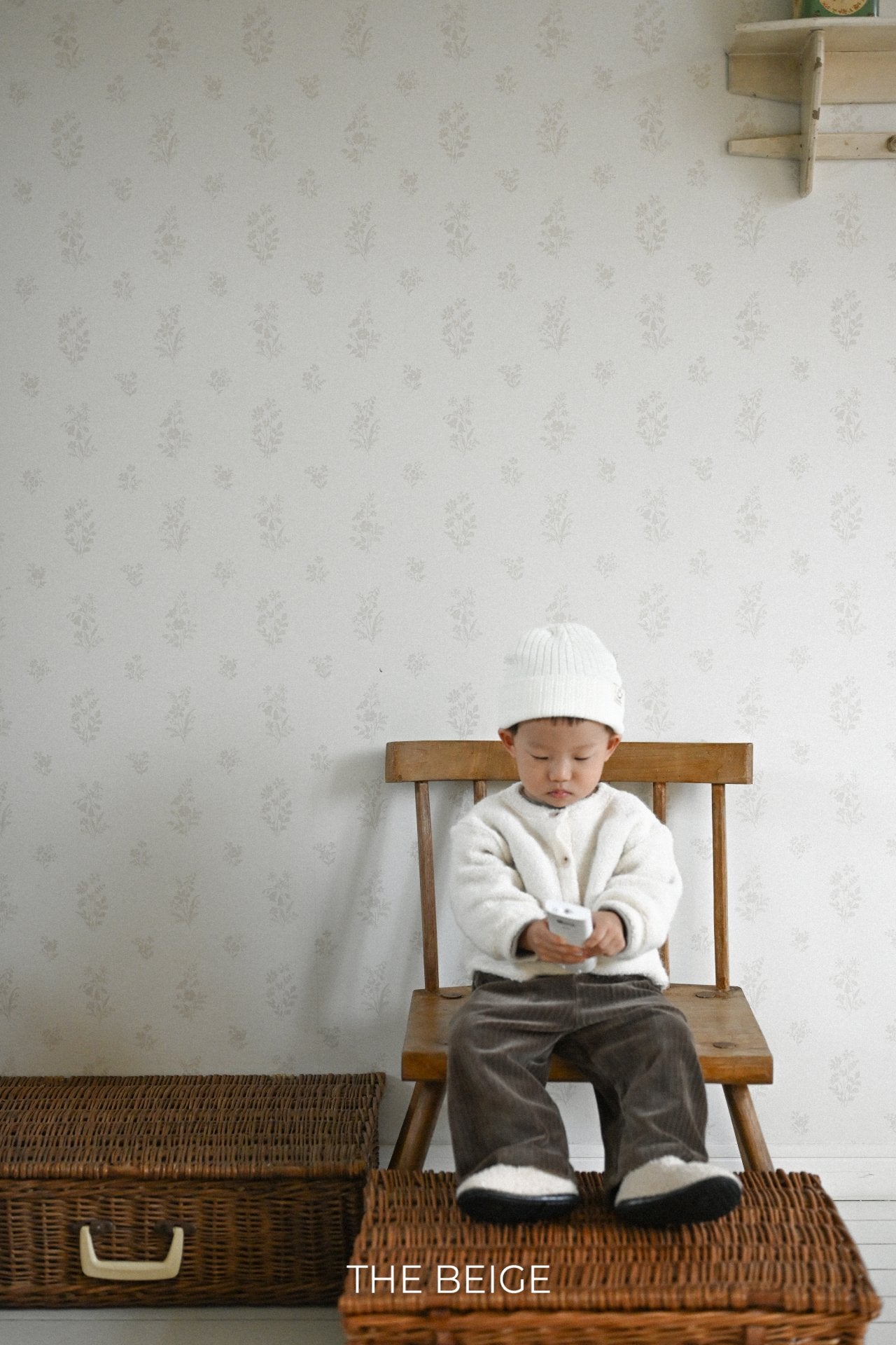 ［The beige］Knit cardigan