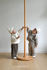 ［The beige］Knit muffler