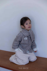 ［The beige］Knit muffler