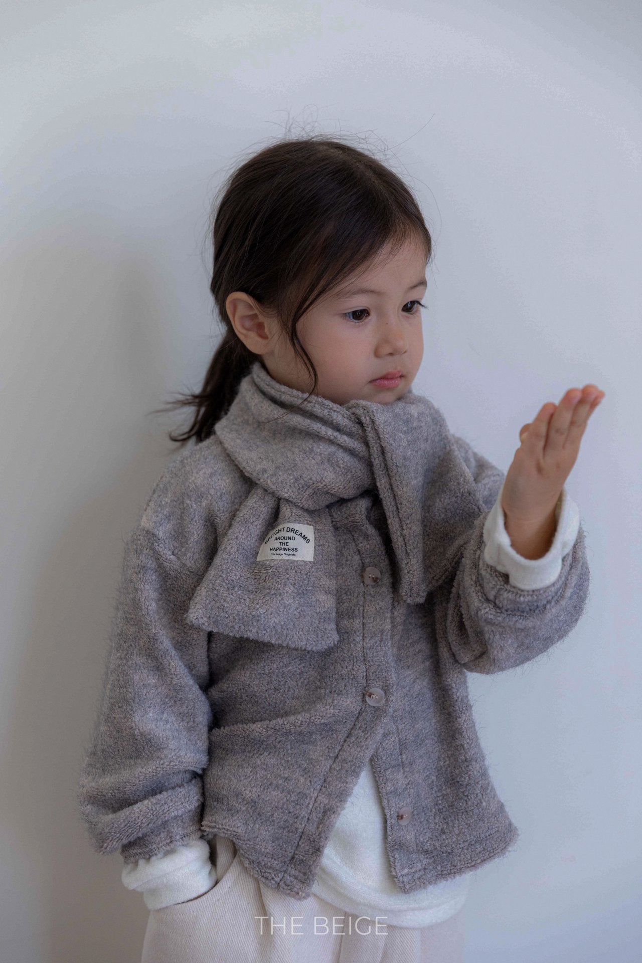 ［The beige］Knit cardigan