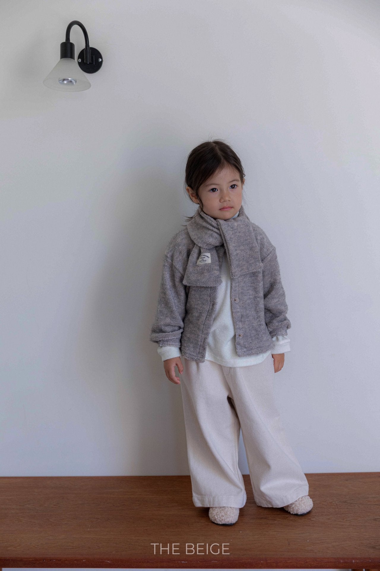 ［The beige］Knit cardigan