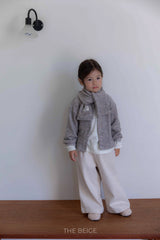 ［The beige］Knit muffler