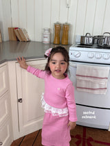 ［second moment］Coco frill stripe set up