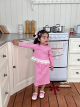 ［second moment］Coco frill stripe set up